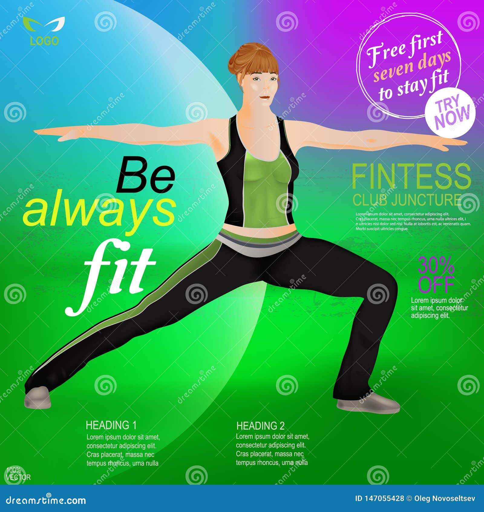 Download Sporty Muscular Woman Posing Stock Vector - Illustration of athletic, corporate: 147055428