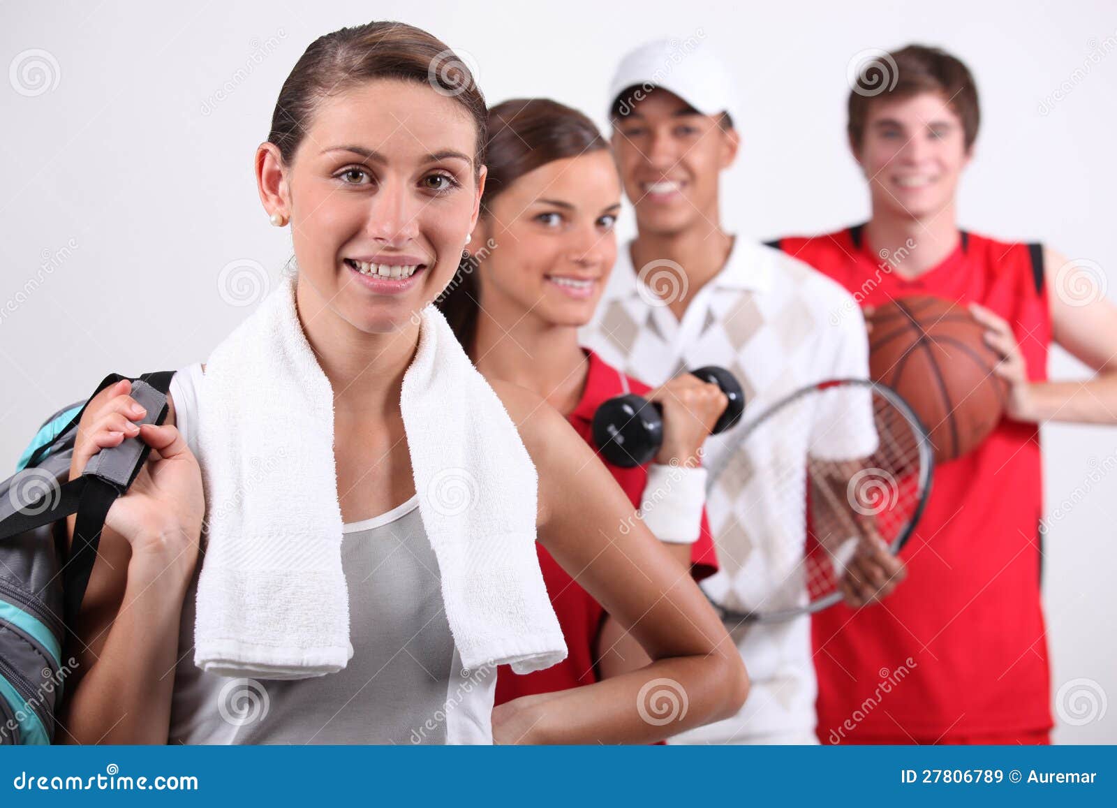 Sporty People Royalty Free Stock Images Image 27806789