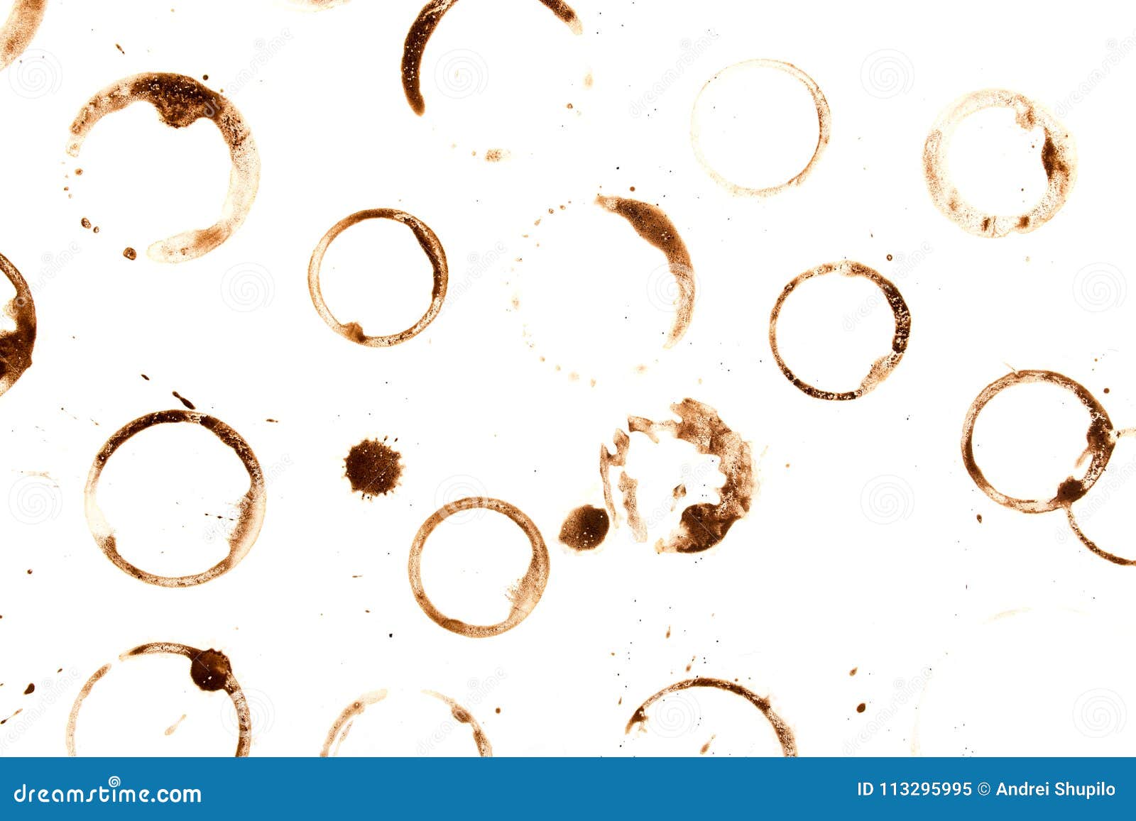 Spot of Coffee on White Background Stock Image - Image of stain, mark ...