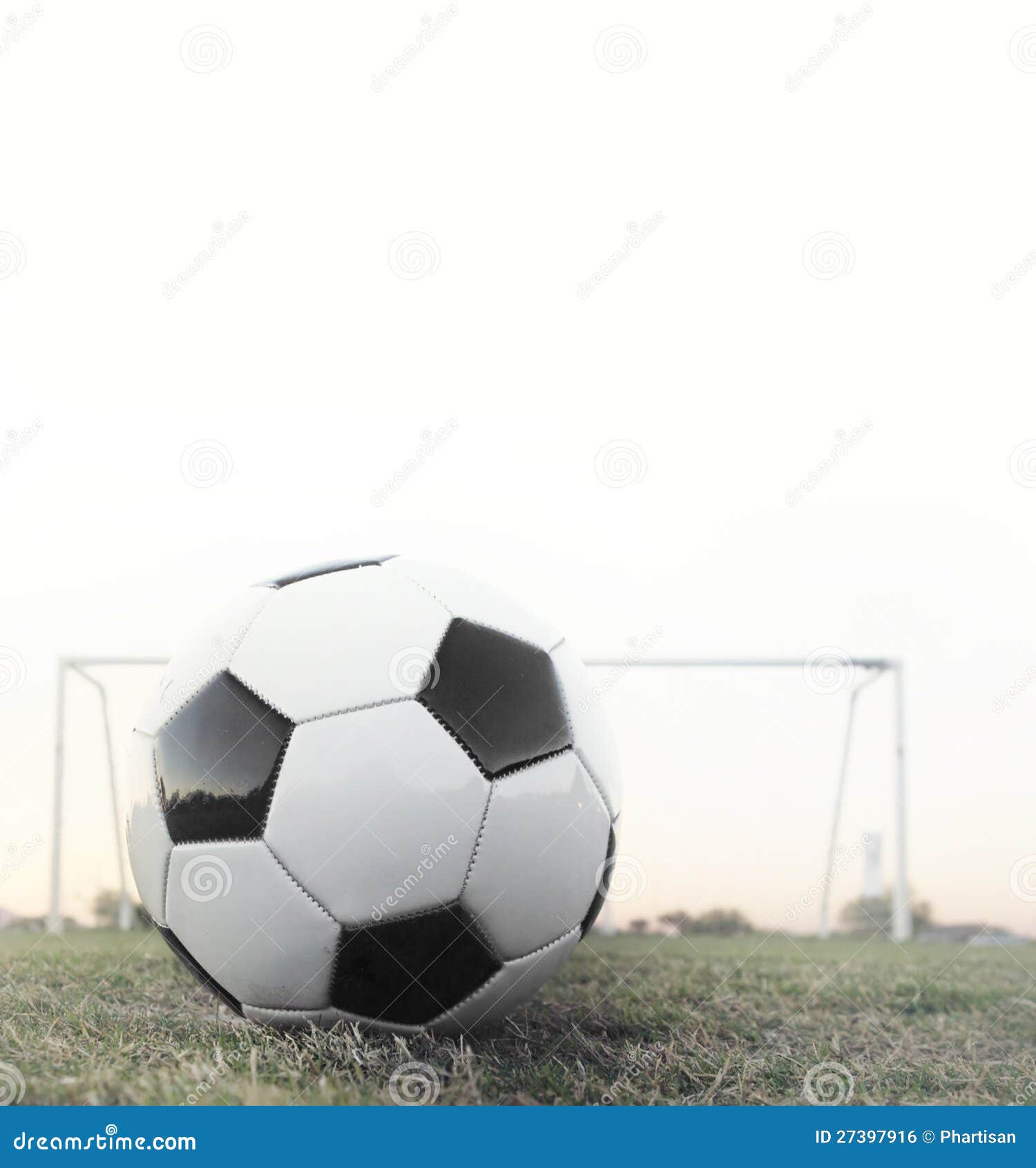 Spot Kick. Football with Goal in Background Stock Photo Image of