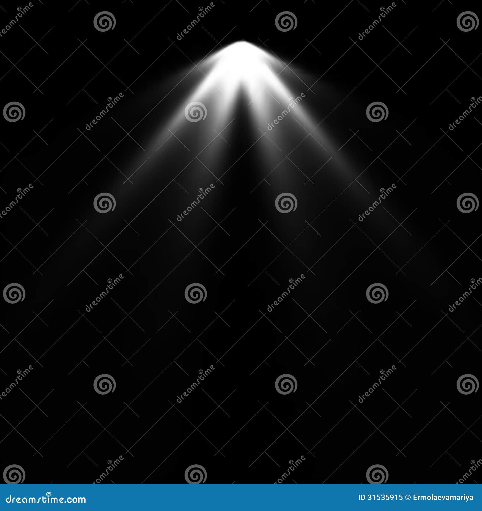Spotlight Black and White Lighting. Vector Stock Vector Illustration