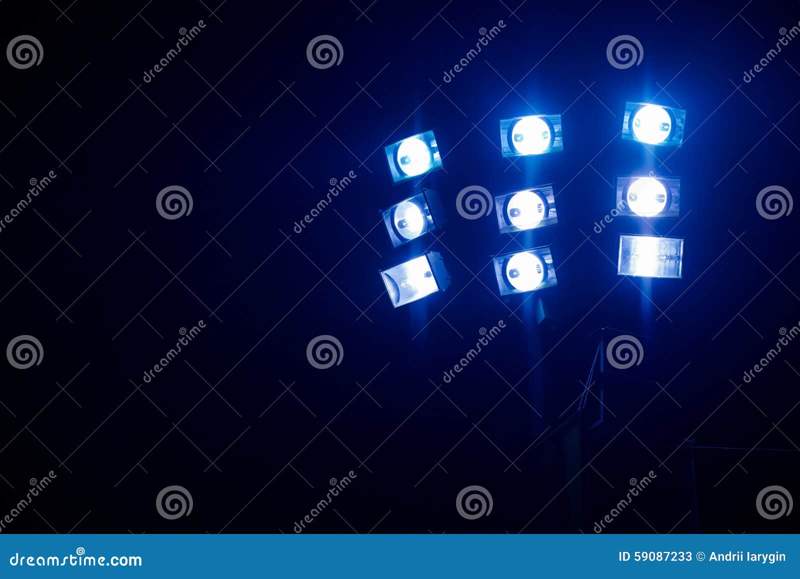 Spotlight and floodlight stock image. Image of spotlight 59087233