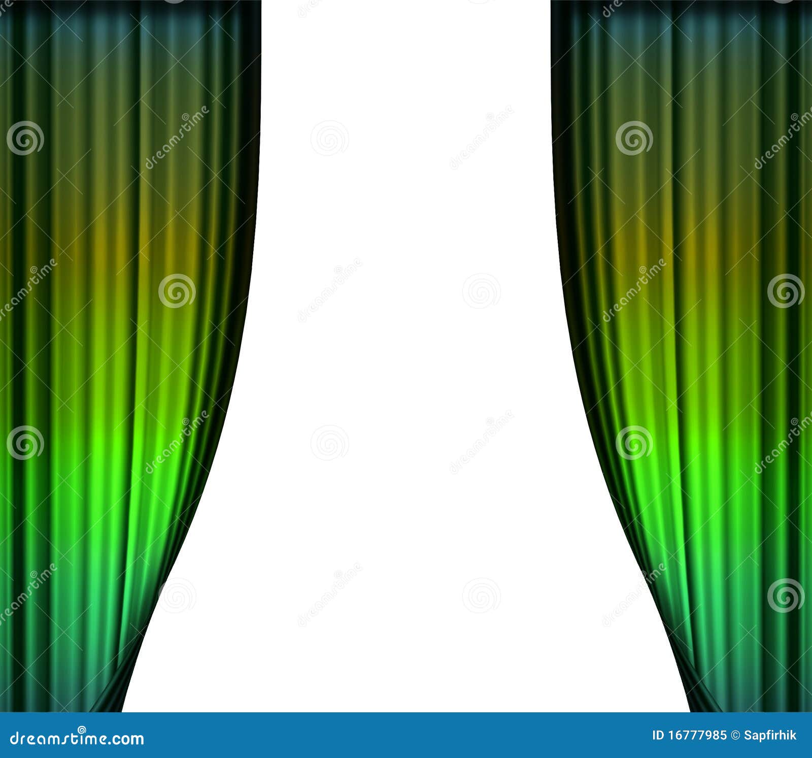 Spotlight on stage curtain stock illustration. Illustration of