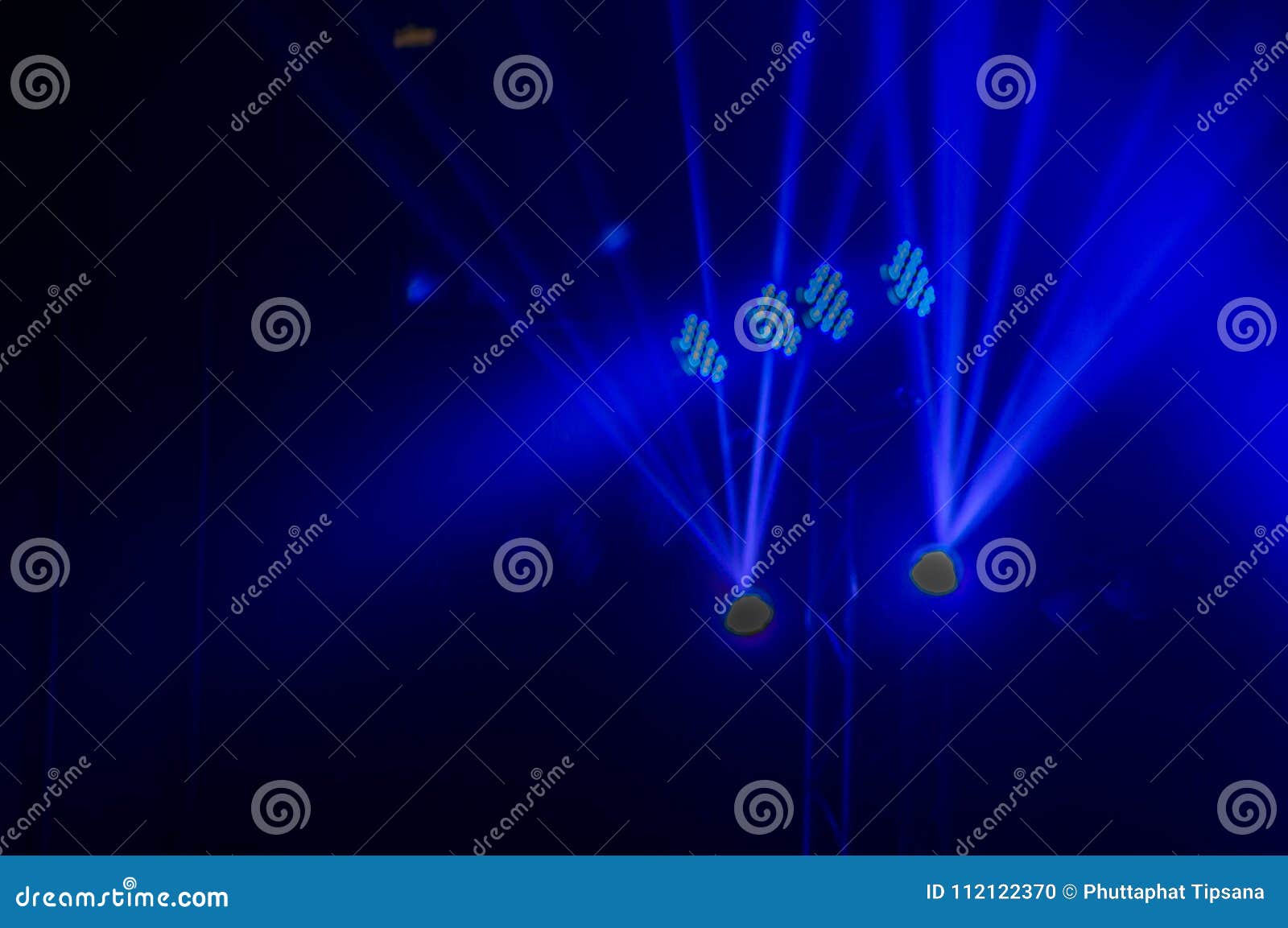 Spotlights, Spotlights and Effects from the Stage. Stock Photo Image of design, graduation