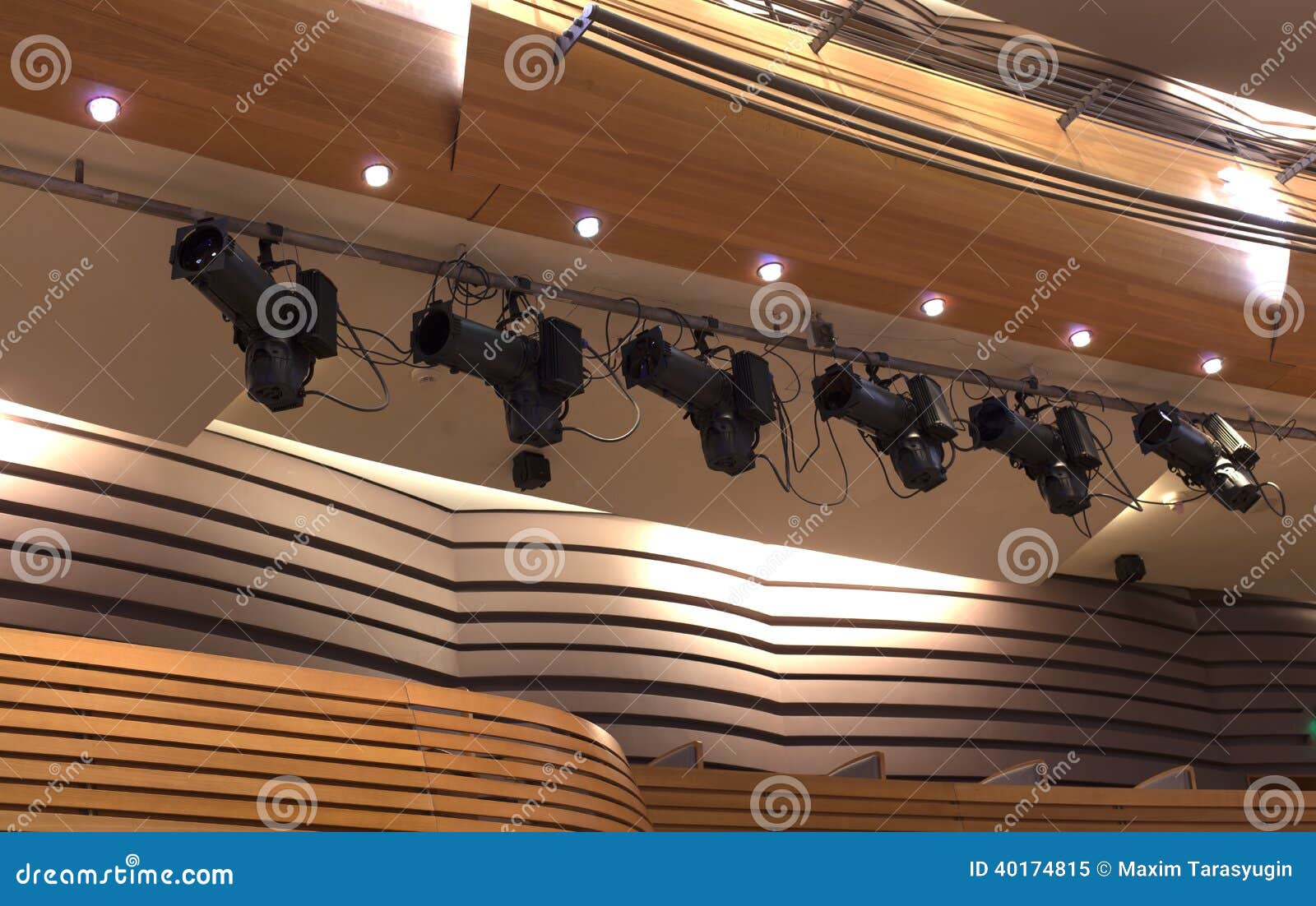 Spotlights stock image. Image of illuminated, arts, technology 40174815