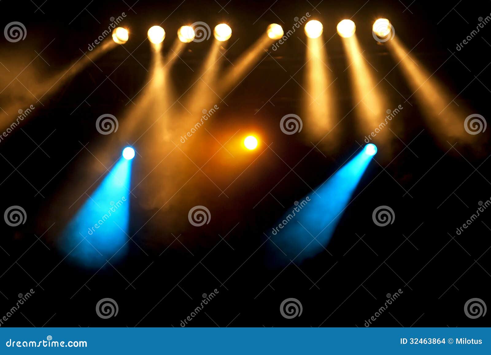 Spotlights at the Stage or Concert Stock Photo Image of celebration