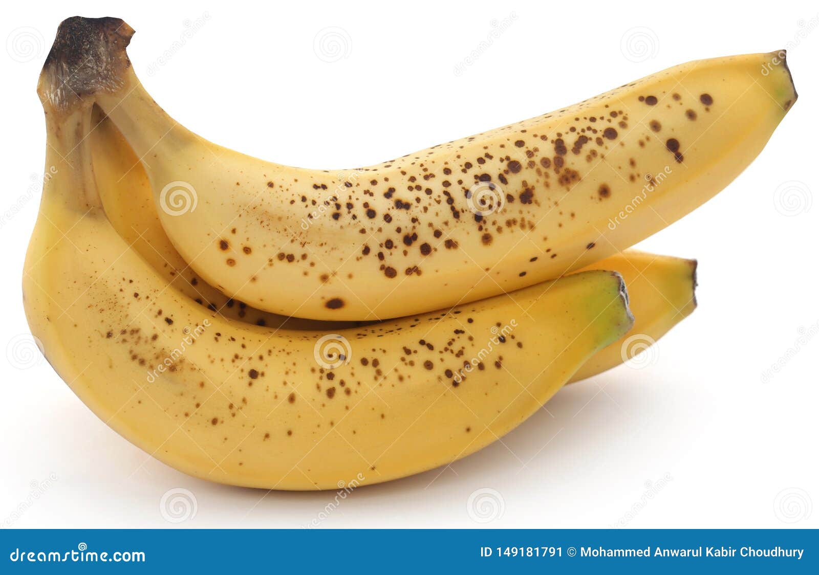 Spotted banana stock image. Image of dots, background 149181791