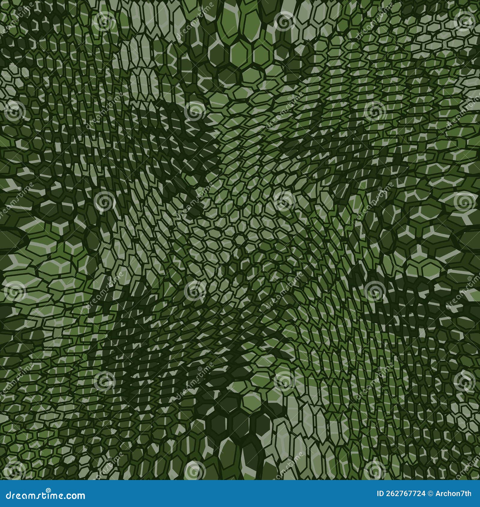 military camouflage hexagonal netting seamless  pattern background