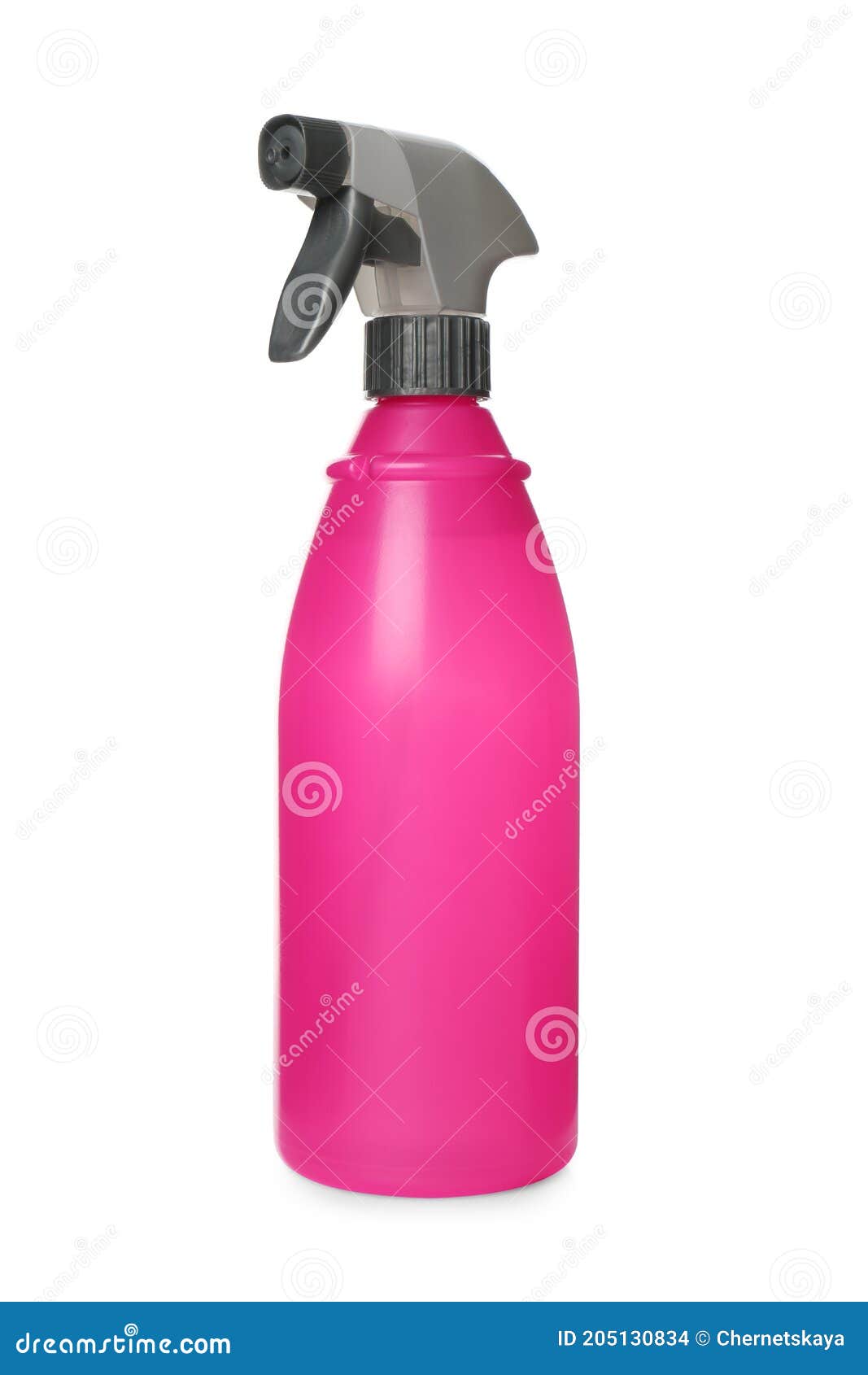 Spray Bottle of Cleaning Product Isolated on White Stock Photo Image