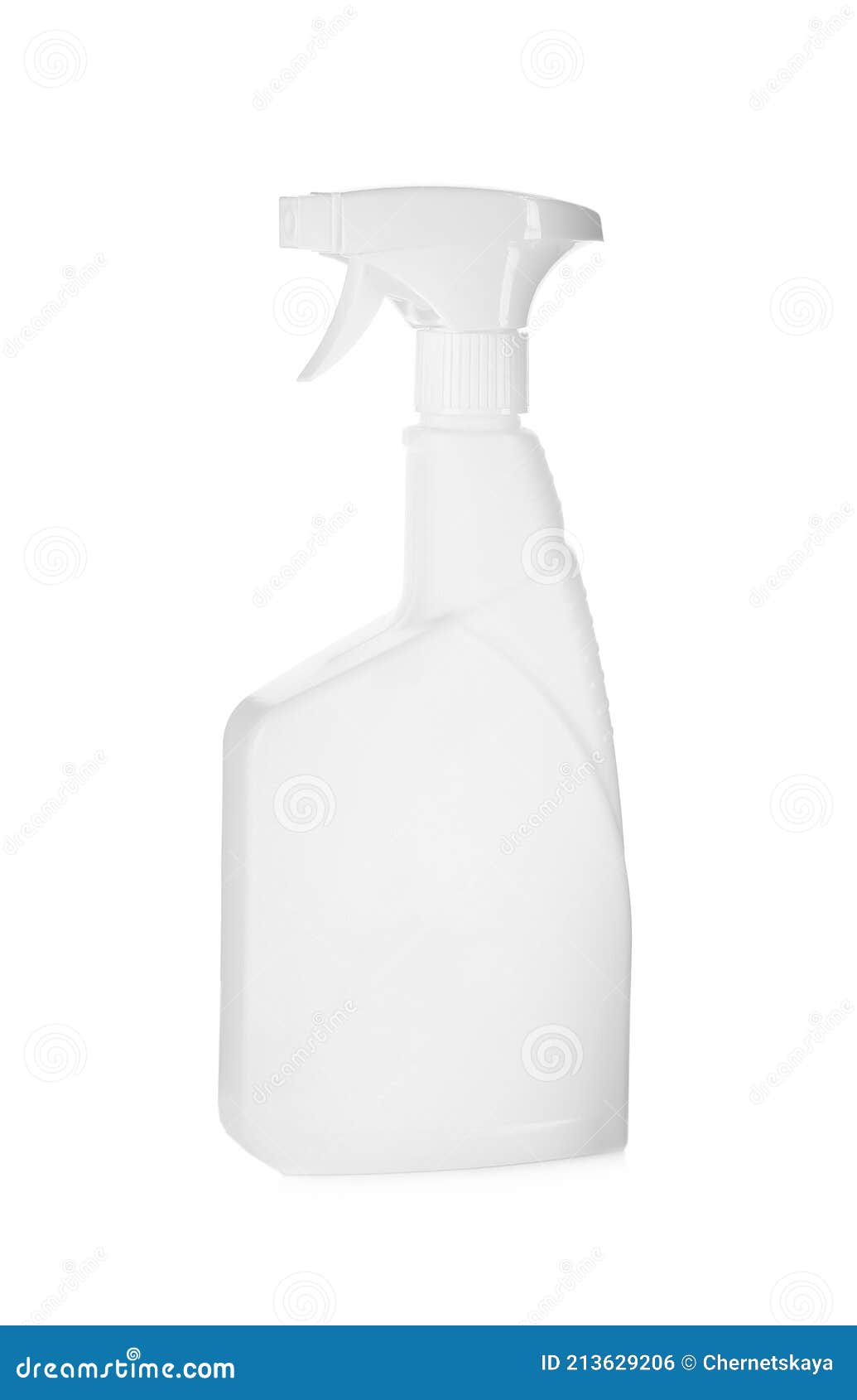 Spray Bottle of Cleaning Product Isolated on White Stock Photo Image