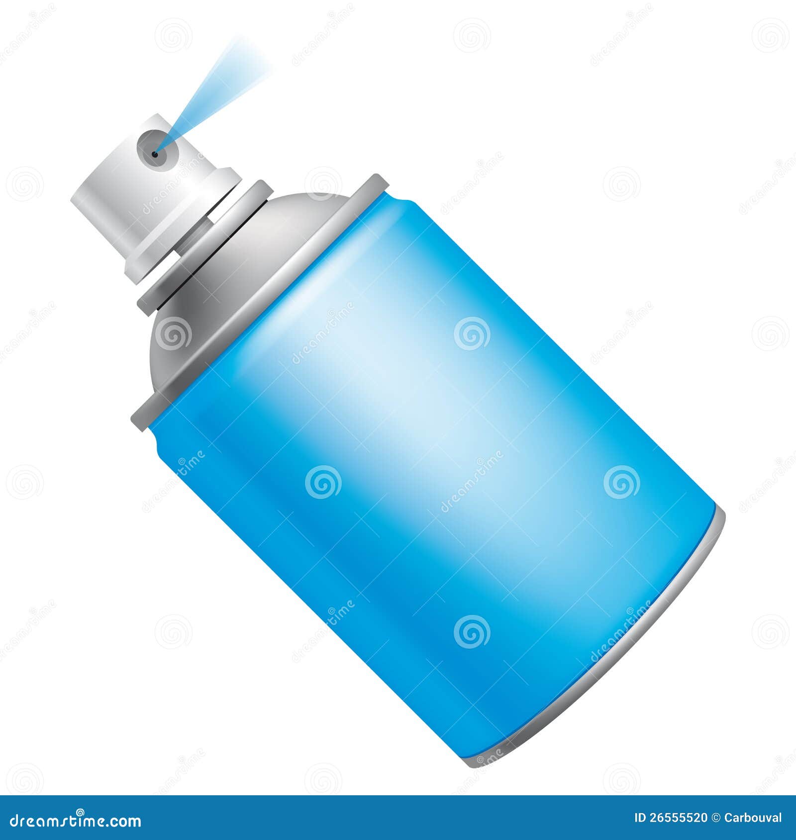 Spray can stock vector. Illustration of blue, object 26555520