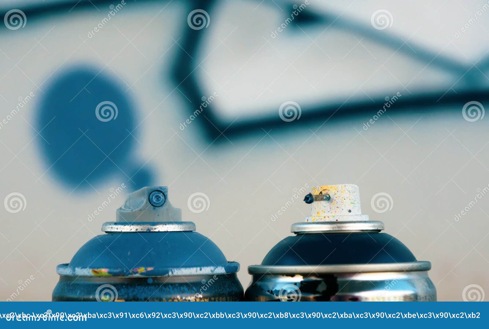 Spray Cap for Graffiti in Paint Splatter Stock Image Image of artist