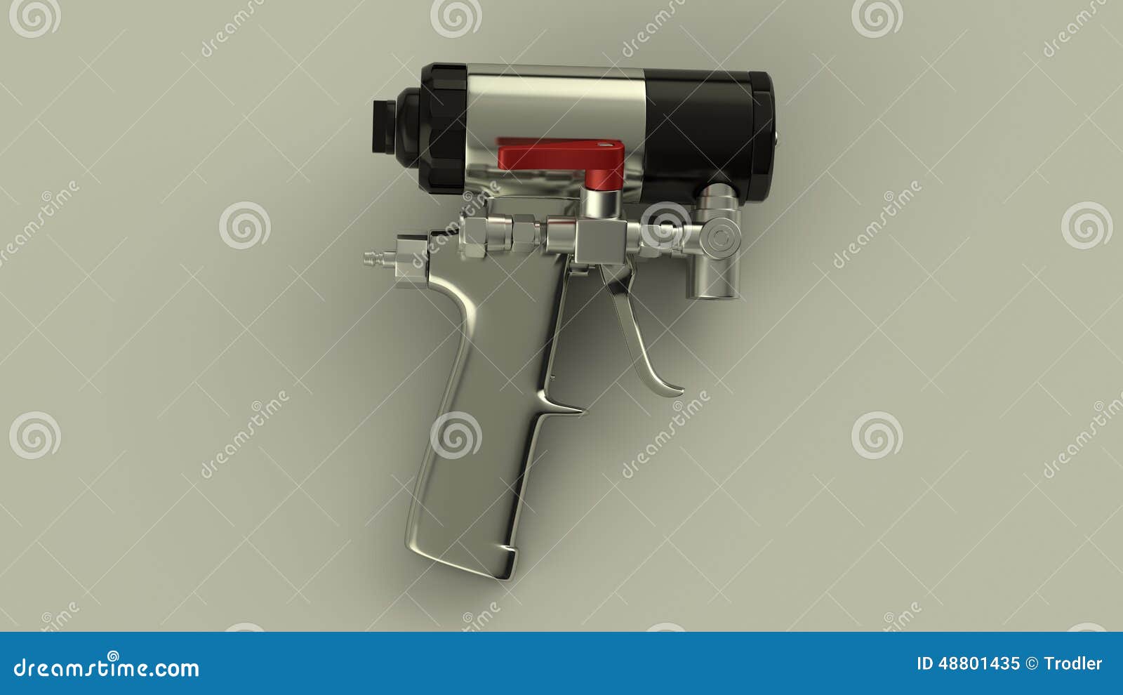 Spray foam gun stock illustration. Illustration of efficiency 48801435
