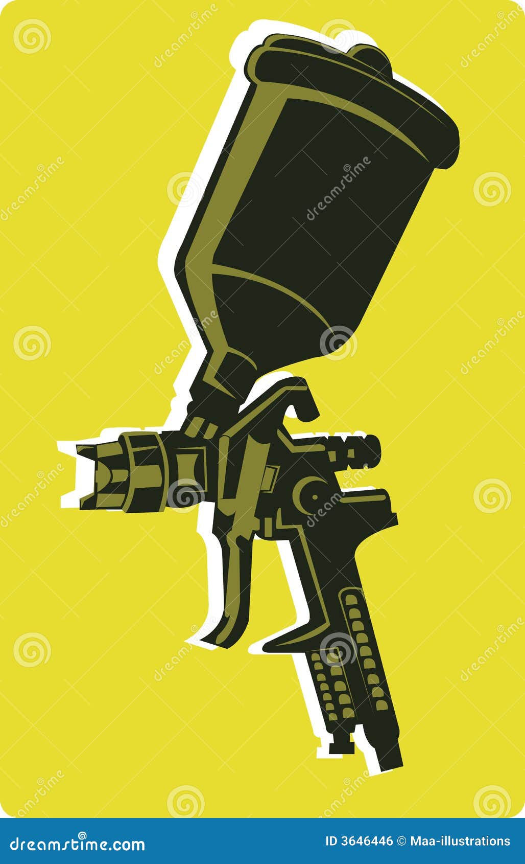 Spray Gun Vector Illustration 3646446
