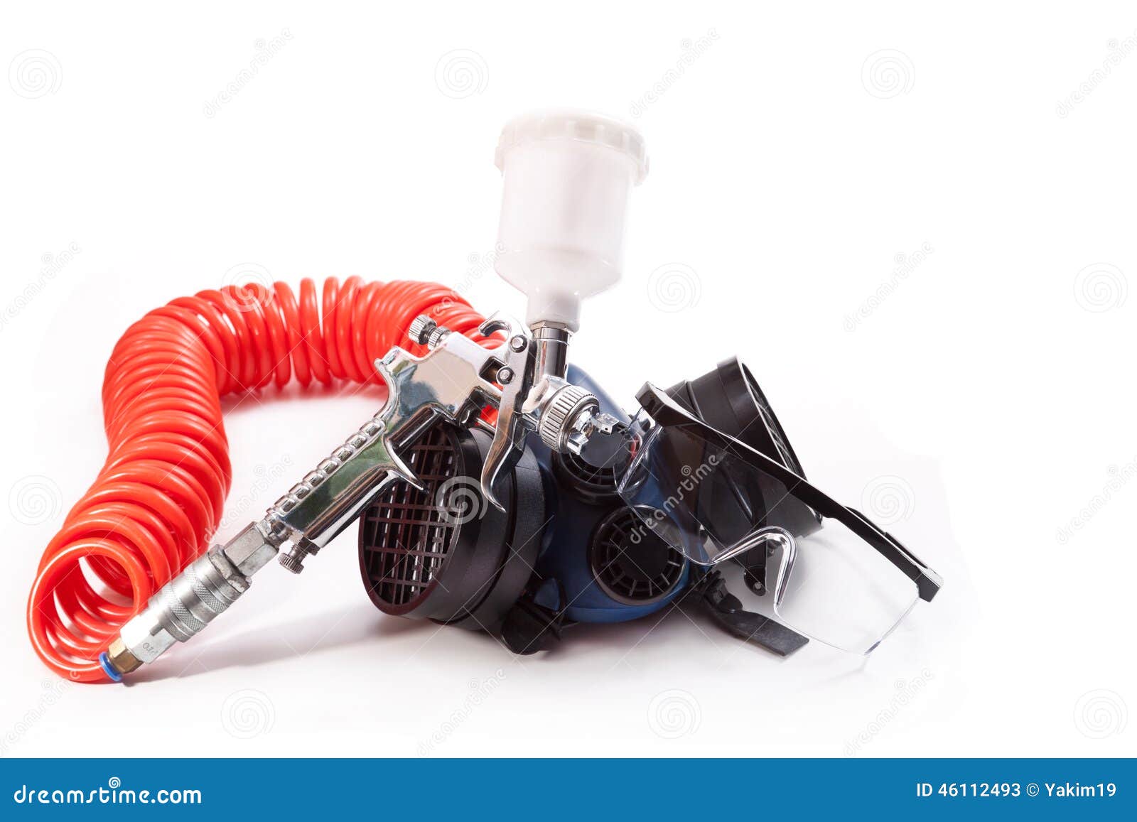 Spray gun stock image. Image of color, land, occupation 46112493