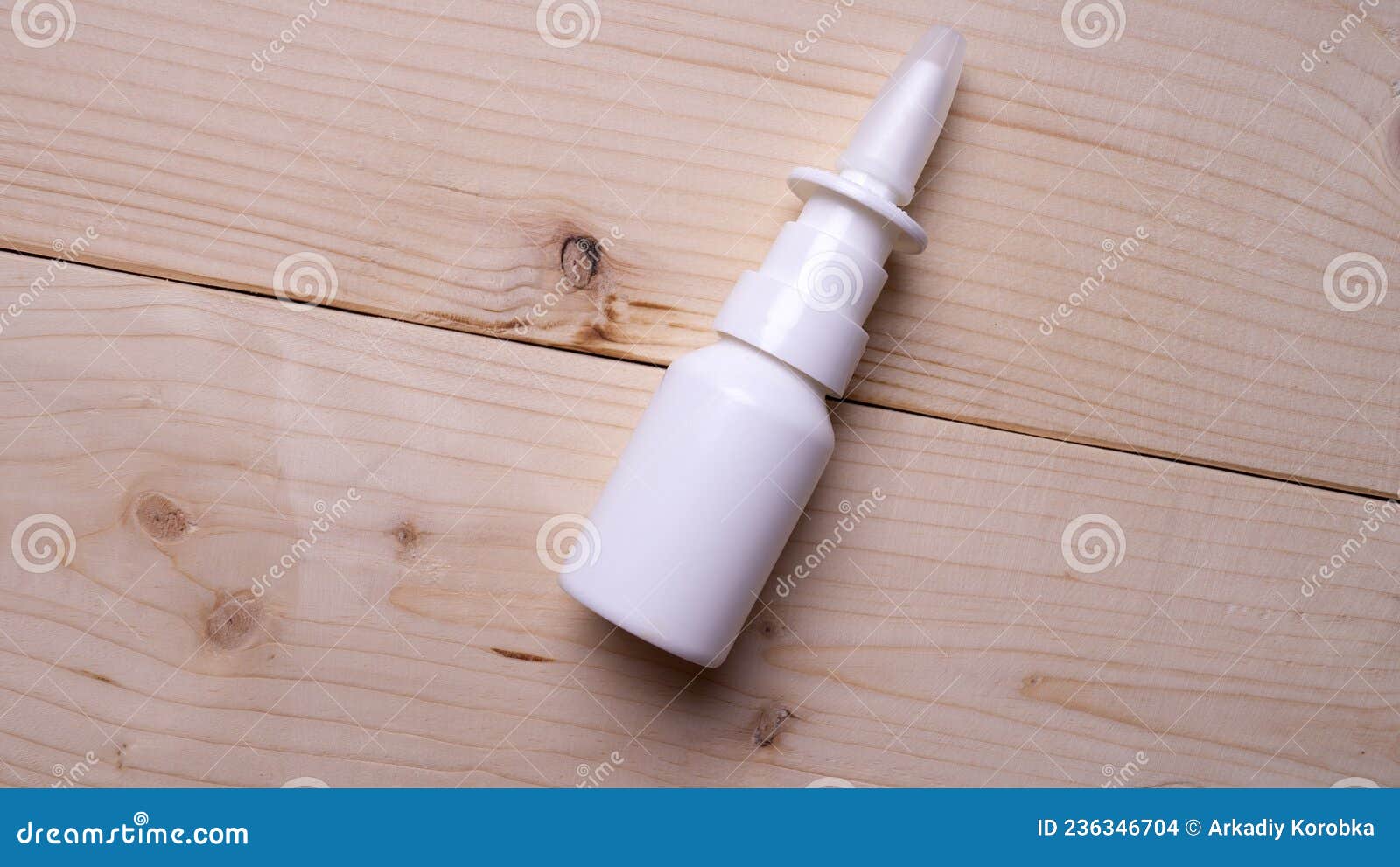 Spray for the Nose. View from Above Stock Photo Image of bottle