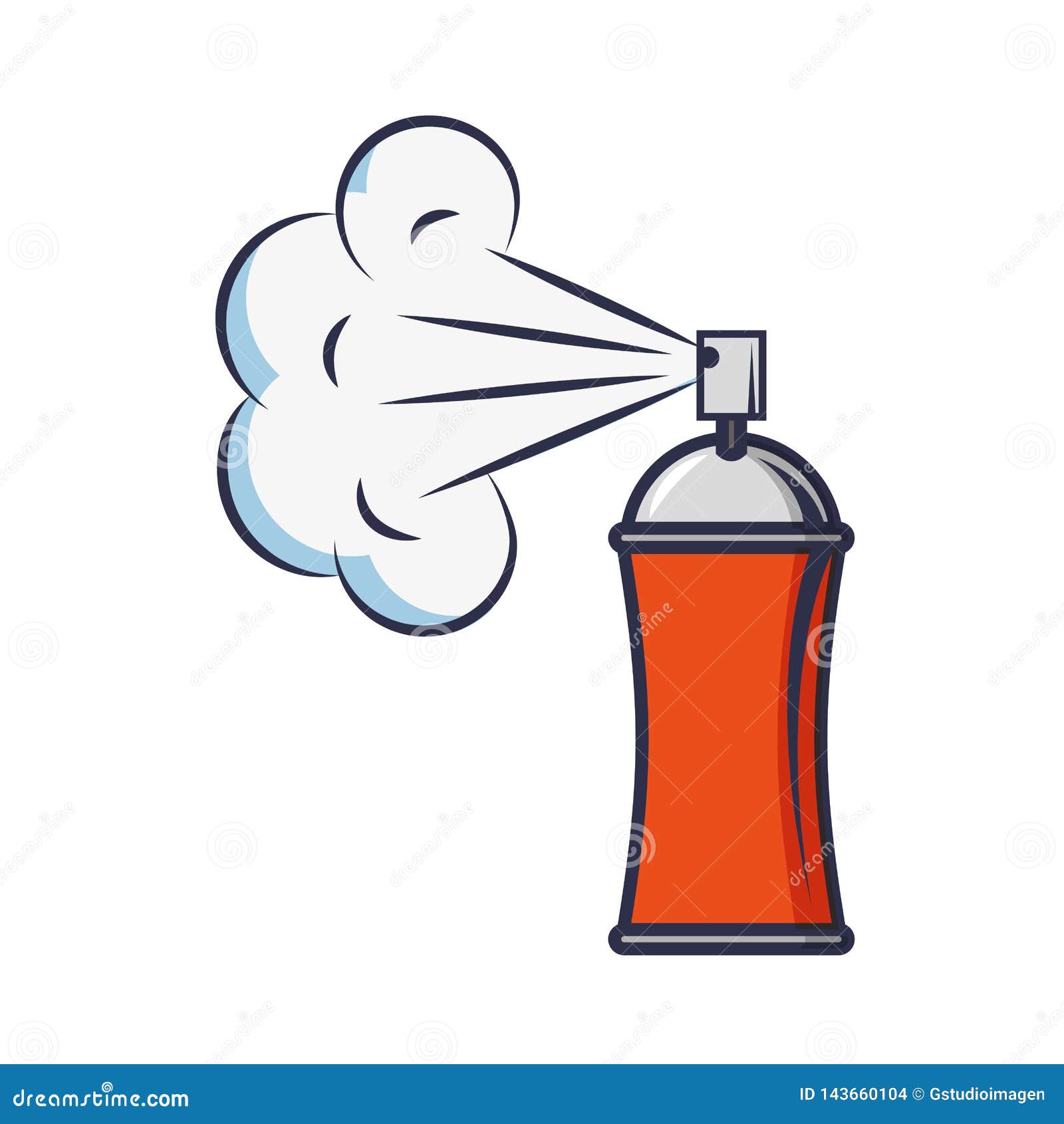Spray paint bottle icon stock vector. Illustration of care 143660104