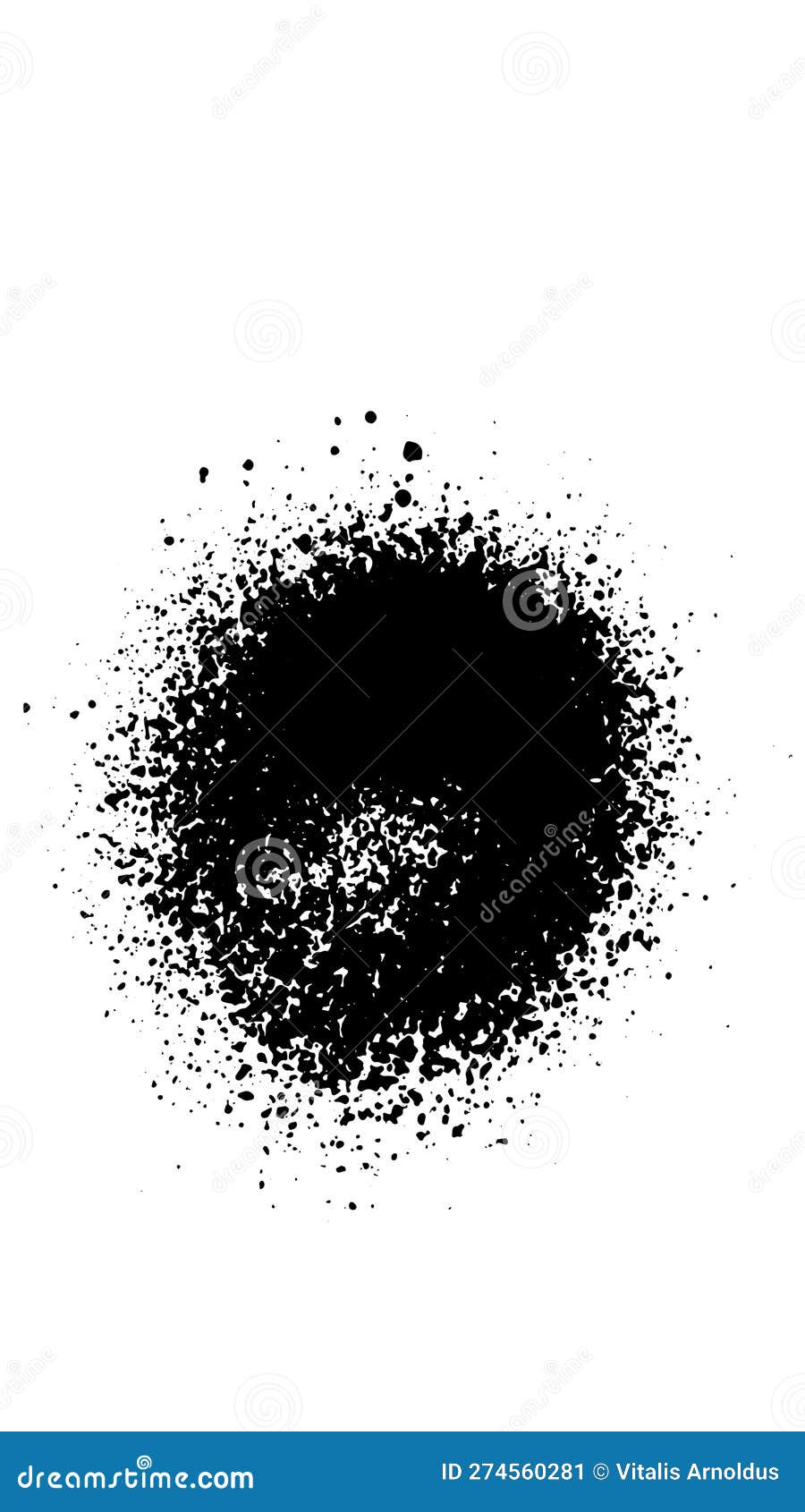 Spray Paint Brush, Splatter Patterns, Texture, Ink Drop on Vector 向量例证