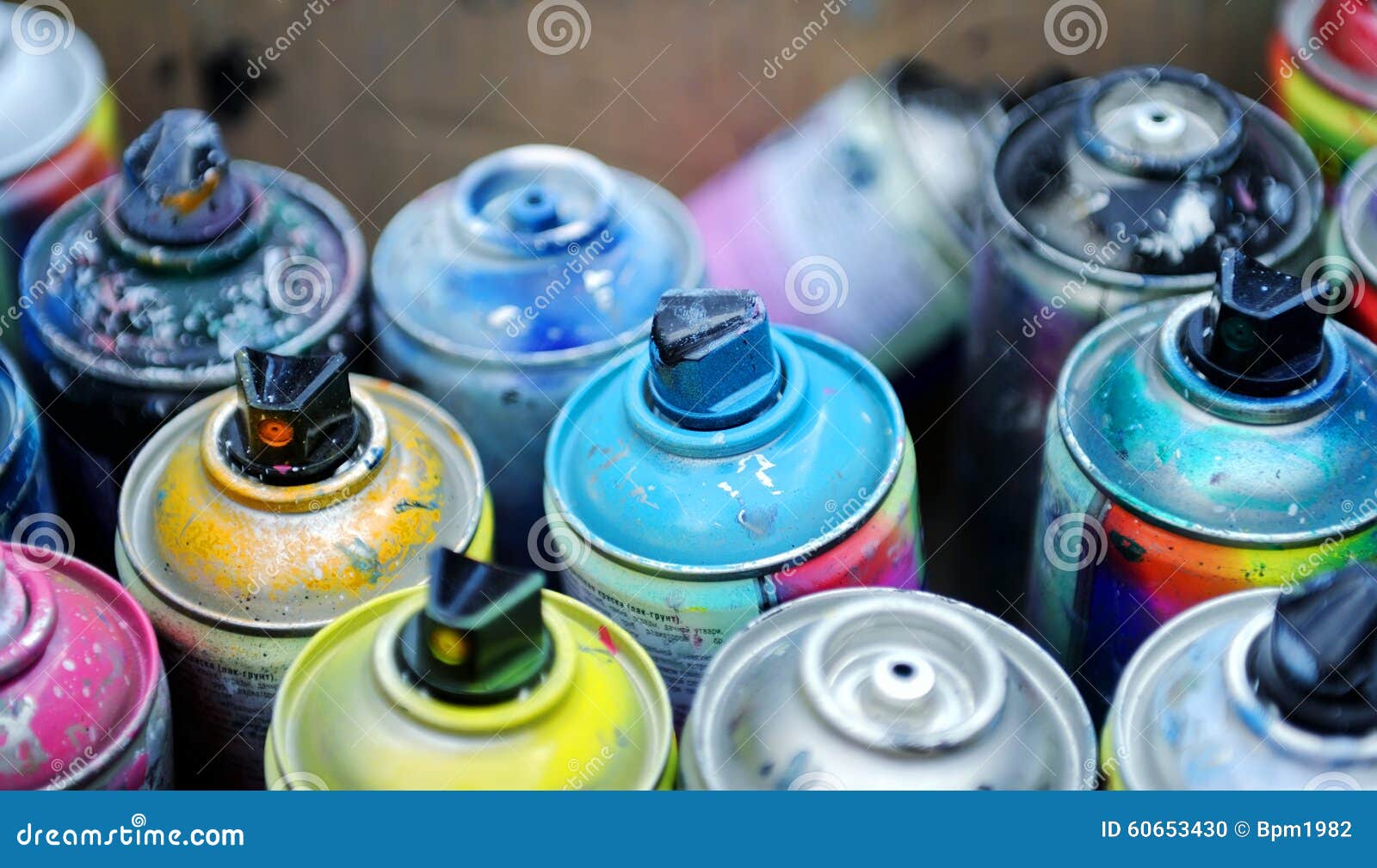 Spray paint stock photo. Image of artistic, color, canister 60653430