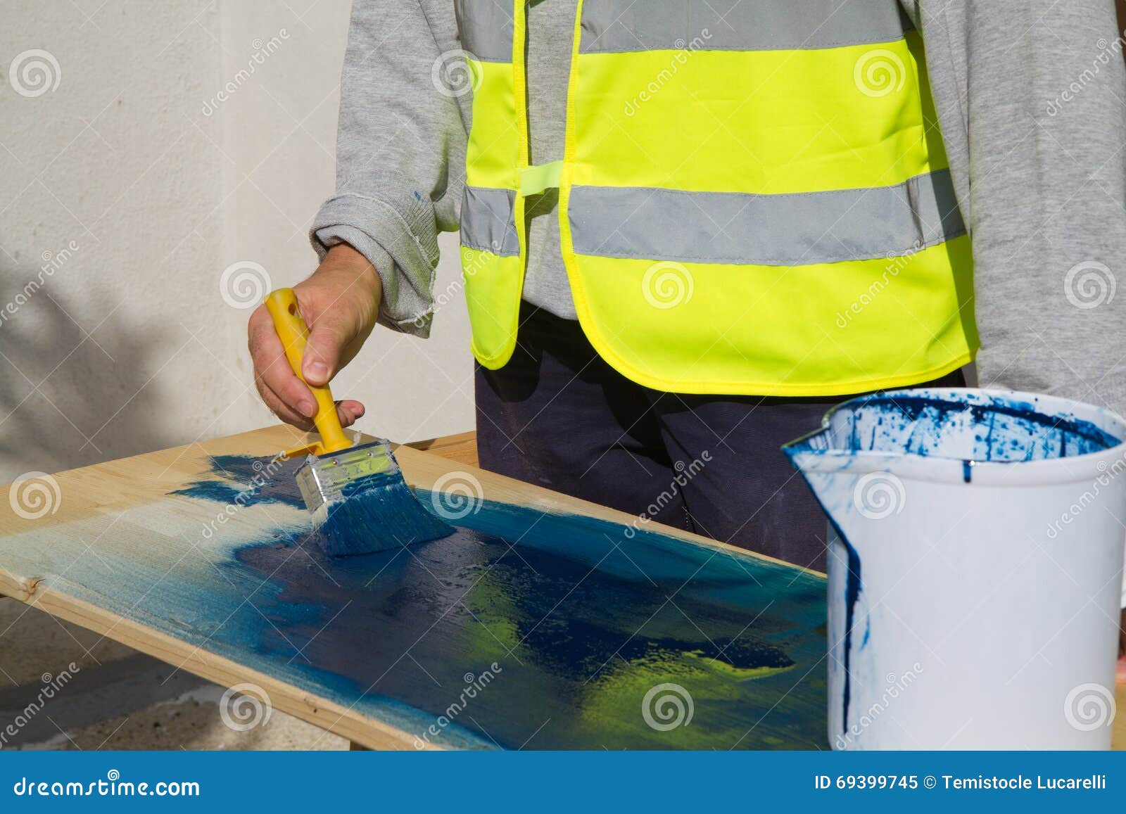 Spray painter stock image. Image of painting, background 69399745