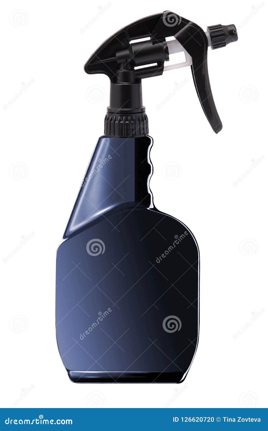 Spray Pistol Cleaner Plastic Bottle Stock Photo Image of background