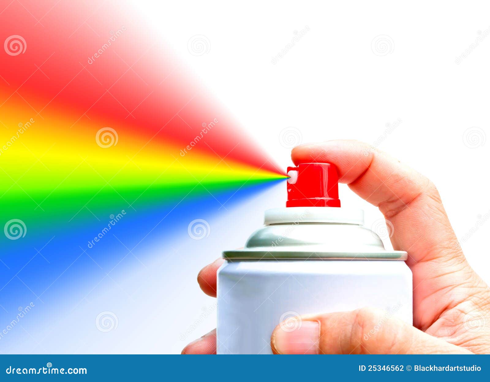 Spray a rainbow stock photo. Image of background, decoration 25346562