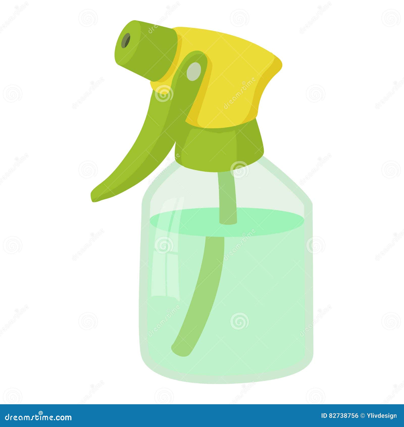 Sprayer Bottle Icon, Cartoon Style Stock Vector Illustration of