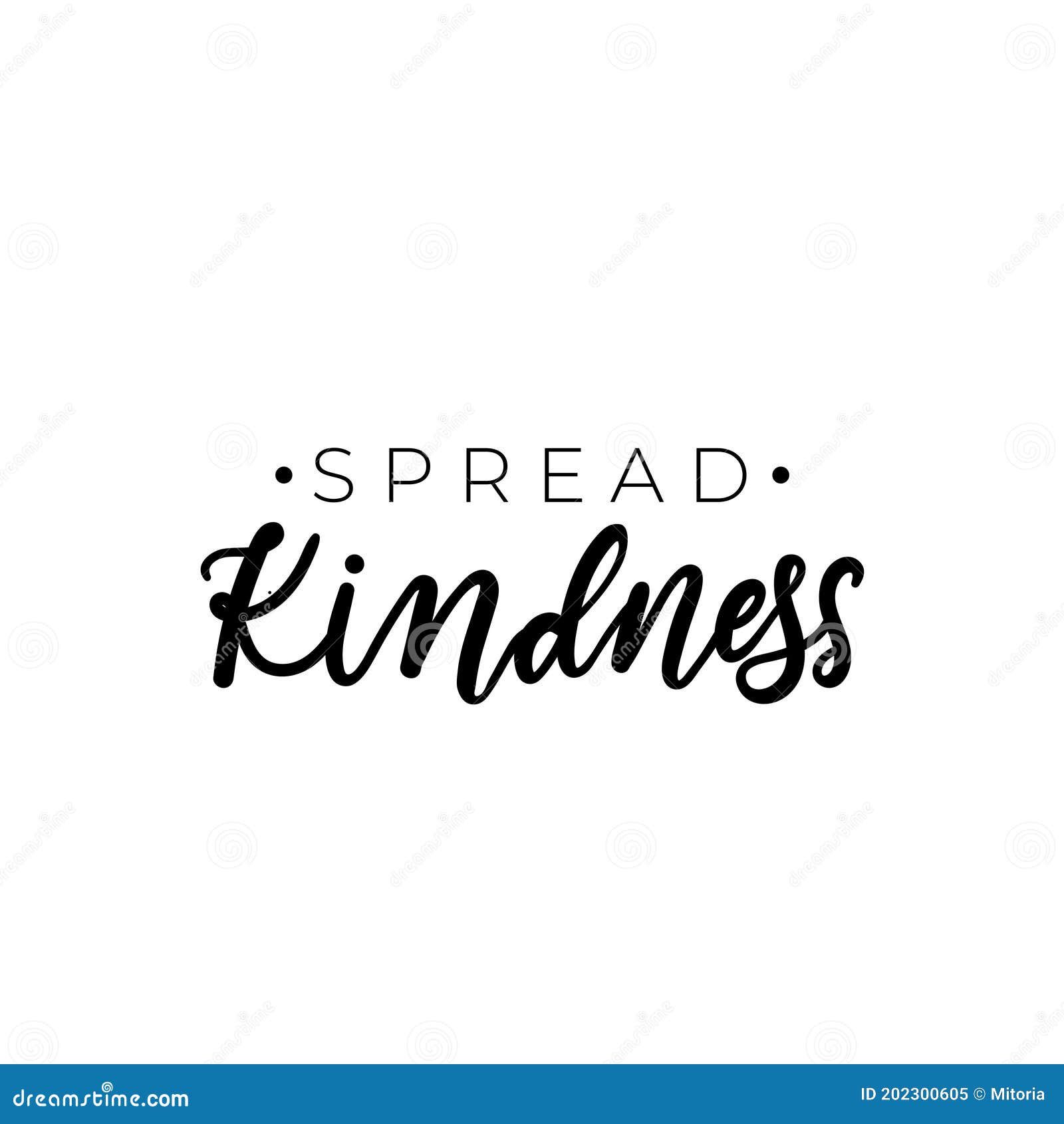 spread kindness simple  with typography and hand drawn s. be kind motivational and inspirational print