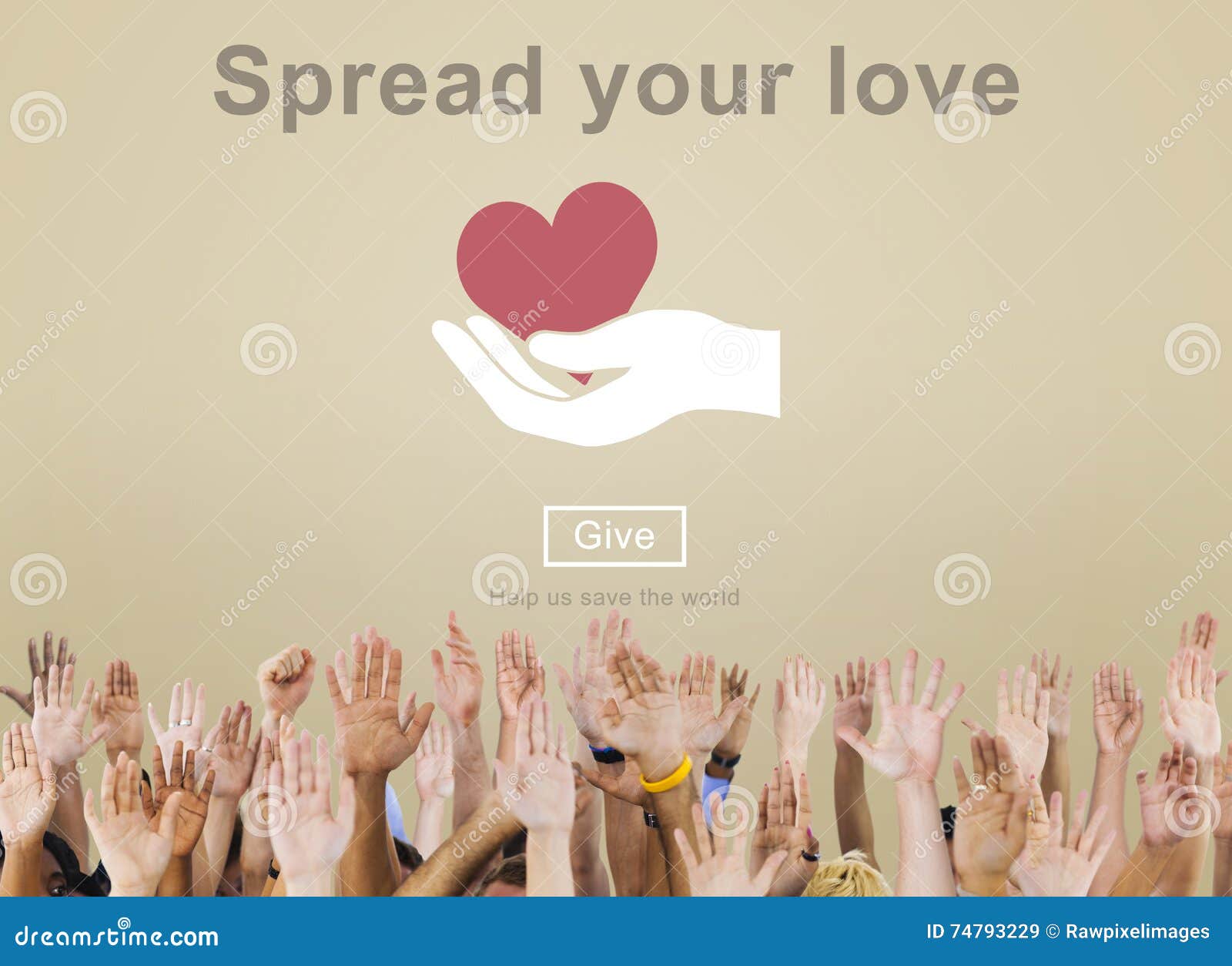 Spread Your Love Hope Natural Smooth Grow Concept Stock Image Image