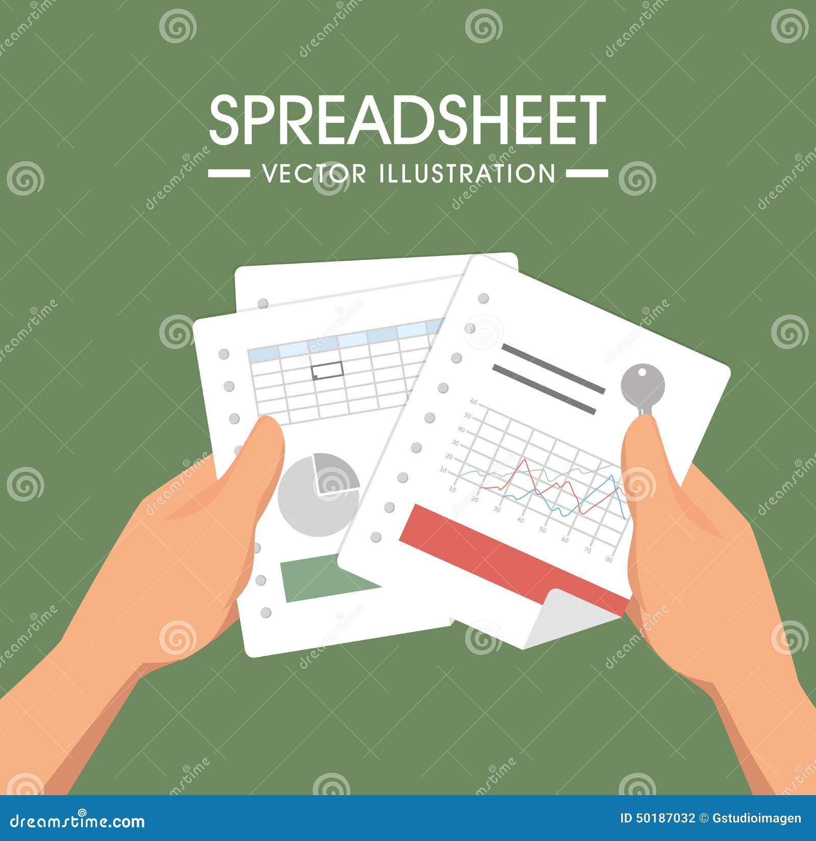 Spreadsheet Design Vector Illustration Stock Vector Spreadsheet Design Vector Illustration Stock Vector