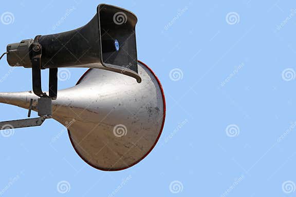Sprecher Der öffentlichen Ansprache Im Freien Stockbild Bild von