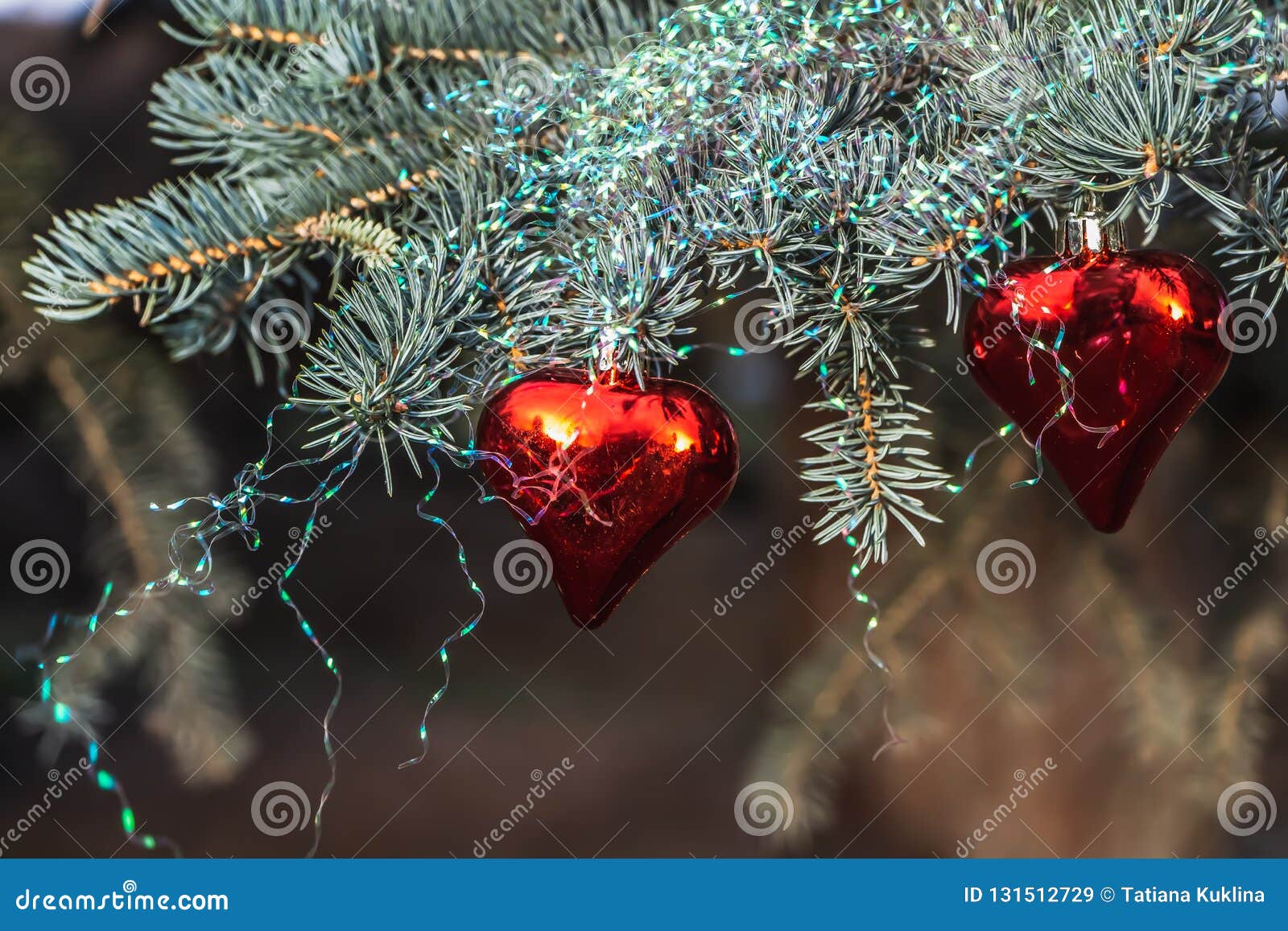 Christmas tree decorations sprigs