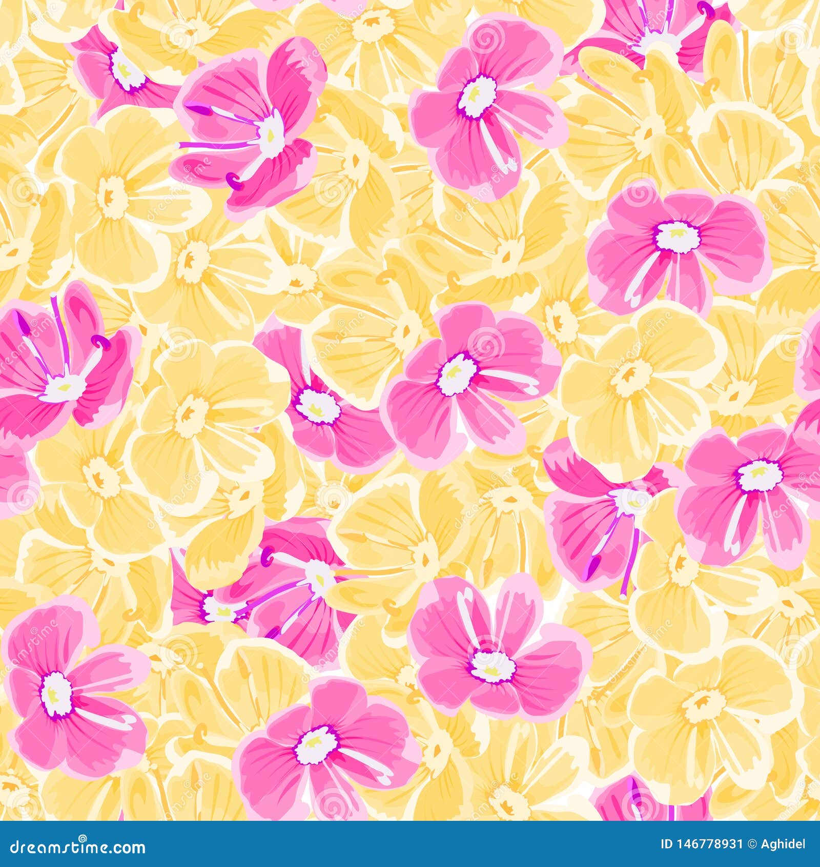 Pink Background Yellow Flower gambar ke 14