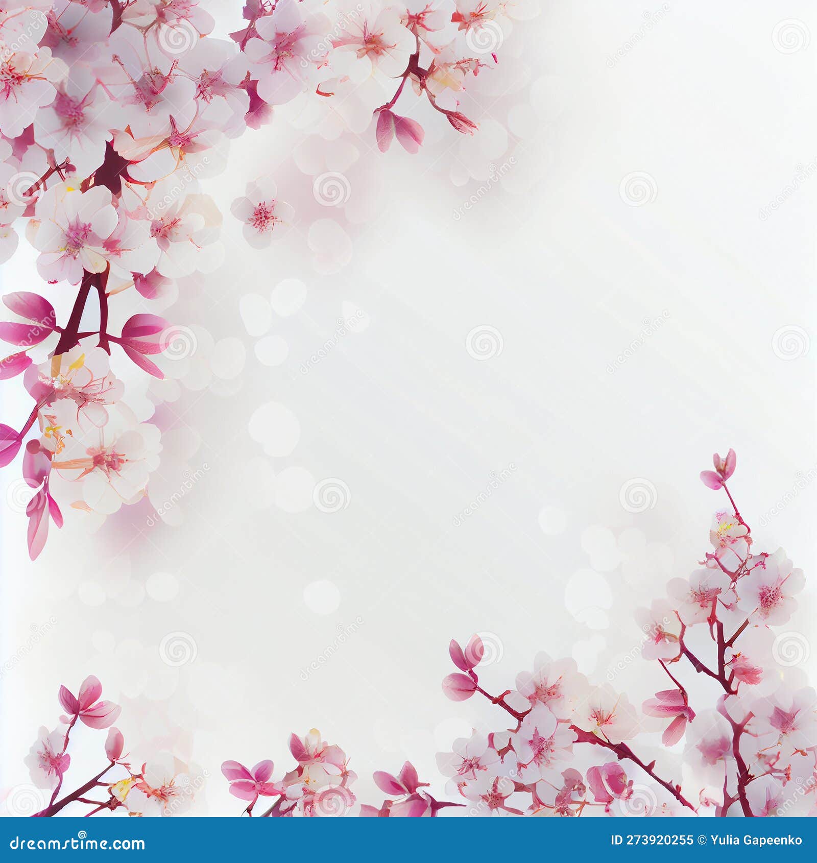 spring beauliful cherry blossom backgroundgenerative ai