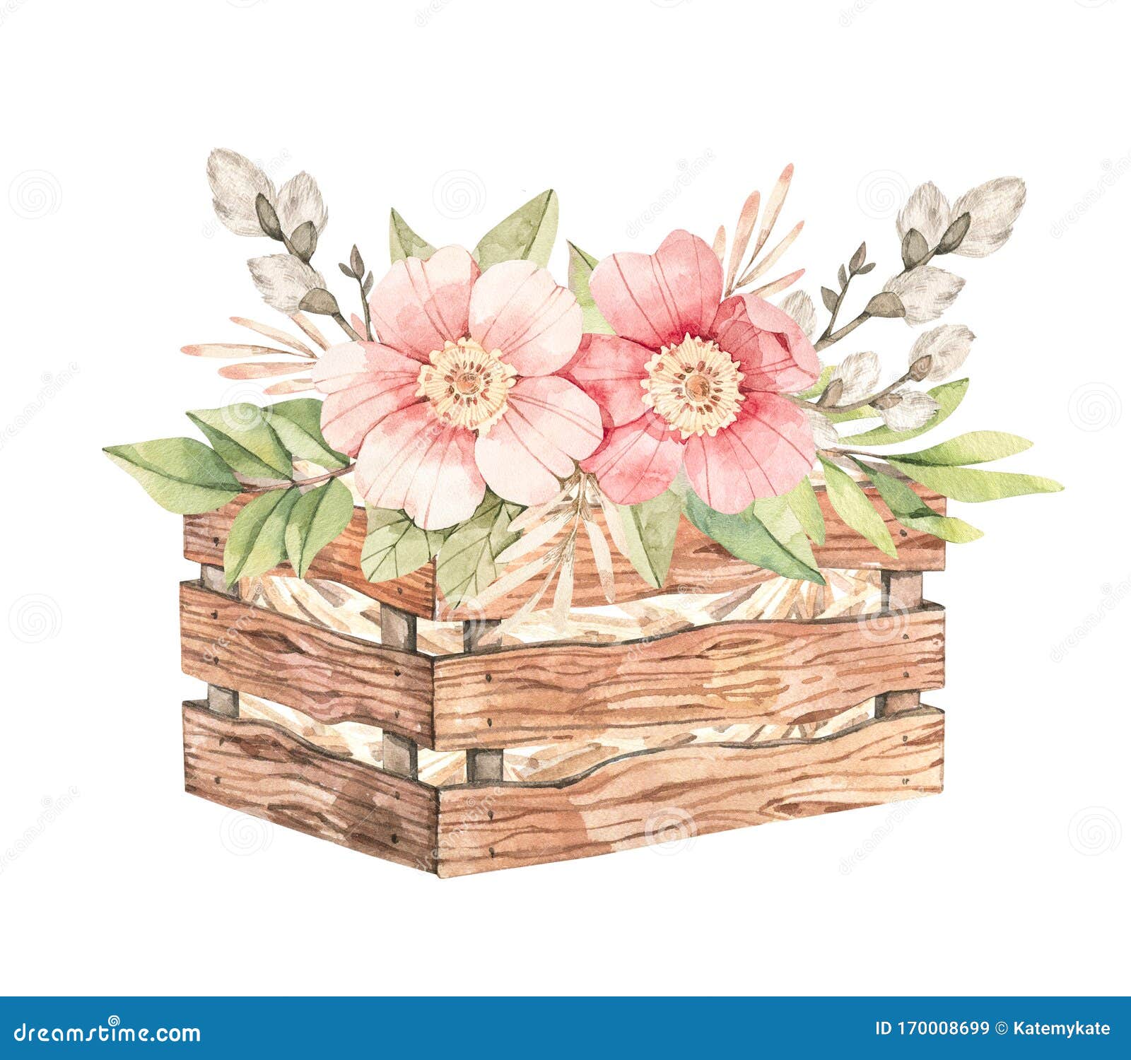 Watercolor Rosebud Stock Illustrations – 903 Watercolor Rosebud Stock  Illustrations, Vectors & Clipart - Dreamstime