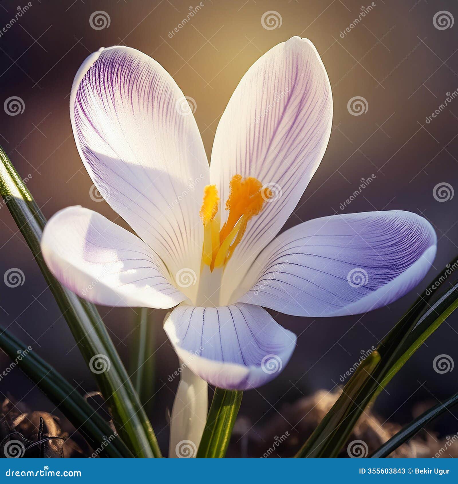 spring crocus (crocus albiflorus) flower