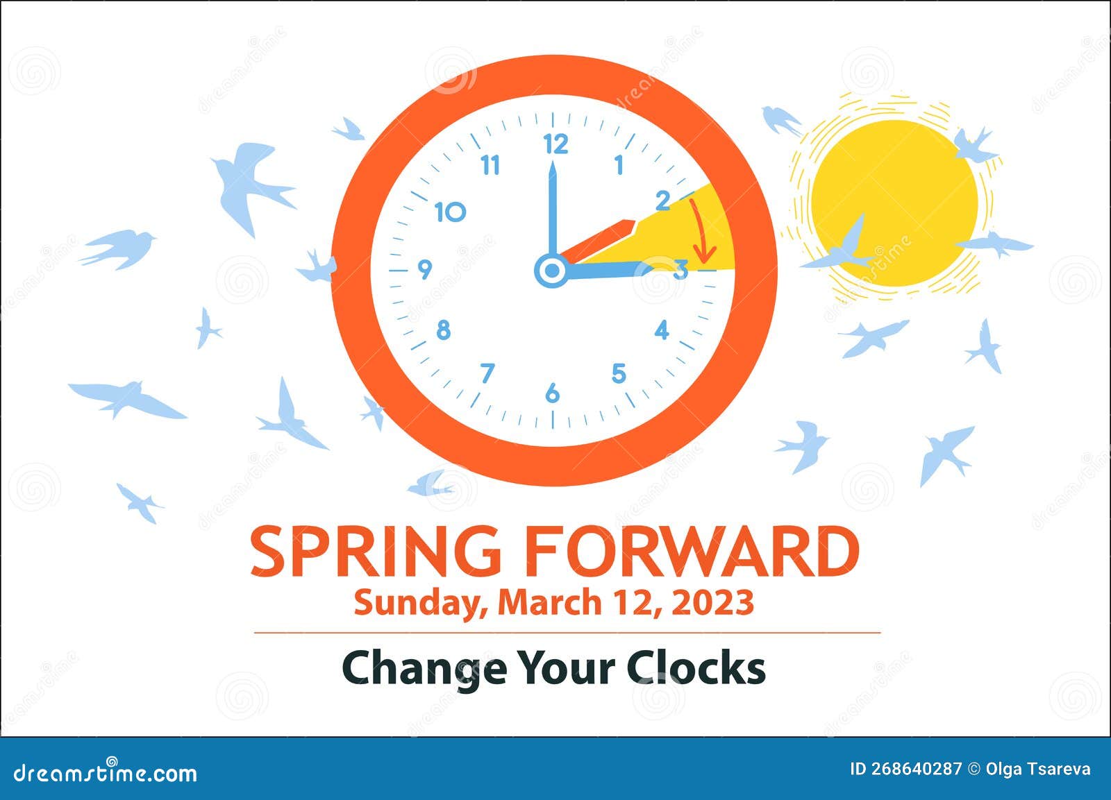 Daylight Saving Time Change Spring Stock Illustrations – 885 Daylight  Saving Time Change Spring Stock Illustrations, Vectors & Clipart -  Dreamstime
