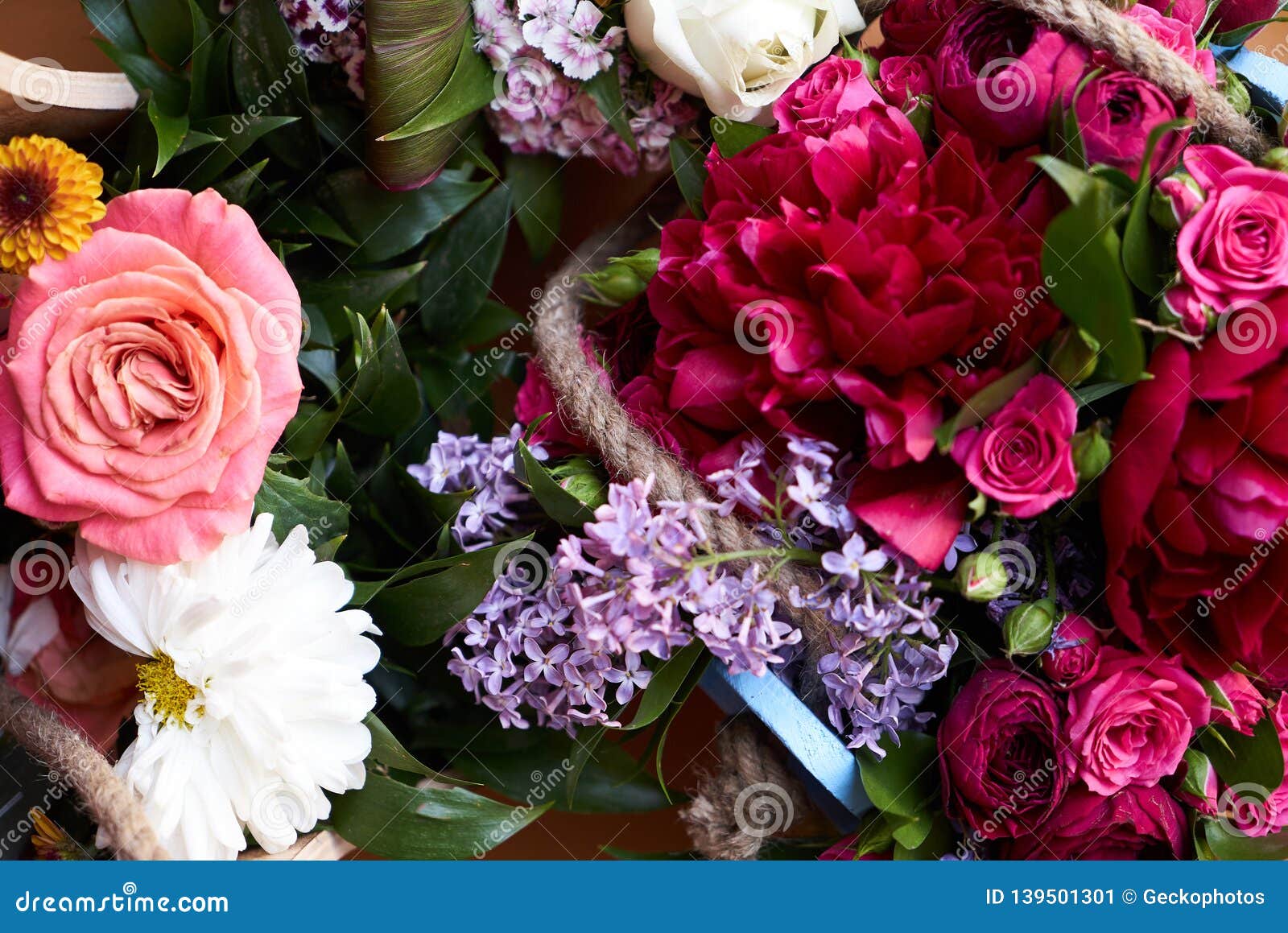 Spring Flowers Bouquet, Close-up. International Women`s Day 8 March ...