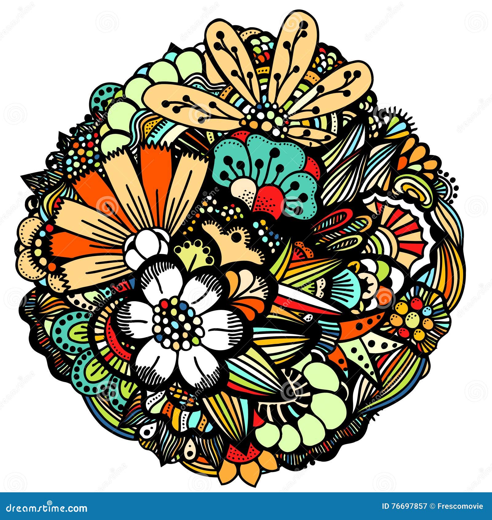 Spring flowers set stock vector. Illustration of design - 76697857