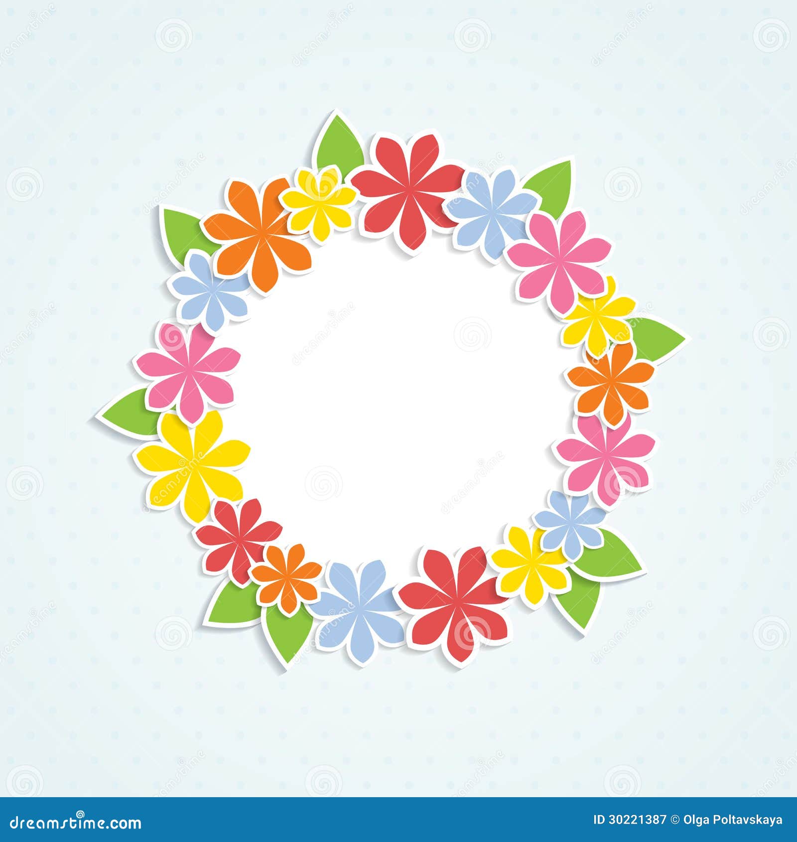 Floral frame stock vector. Illustration of greeting, romance - 30221387