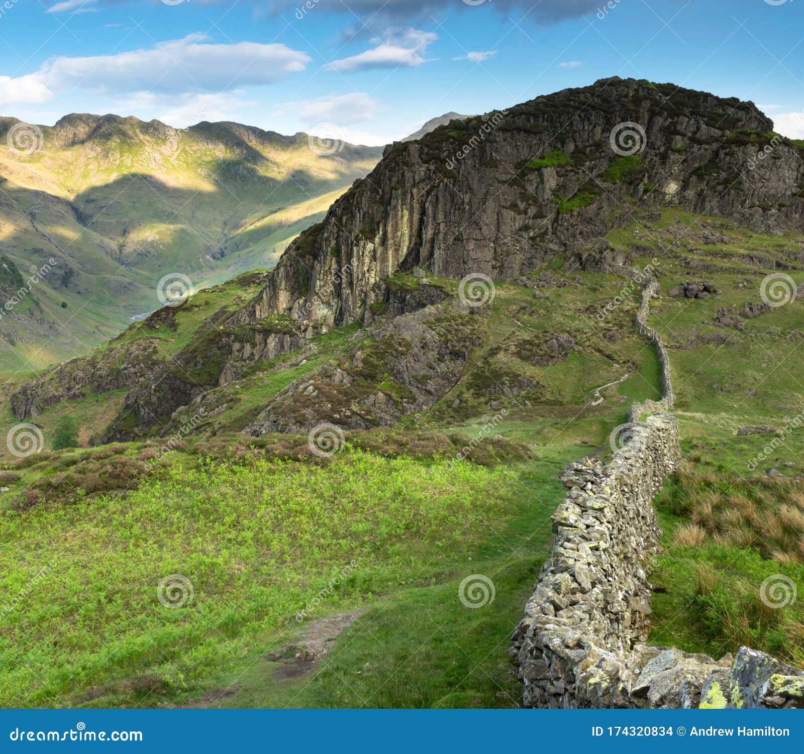 Lingmoor Fell Above Little Langdale In Lake District Royalty Free Stock lingmoor-fell-above-little-langdale-in-lake-district-royalty-free-stock