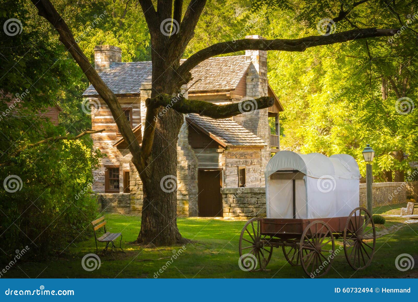 spring mill state park in indiana: peek of the past