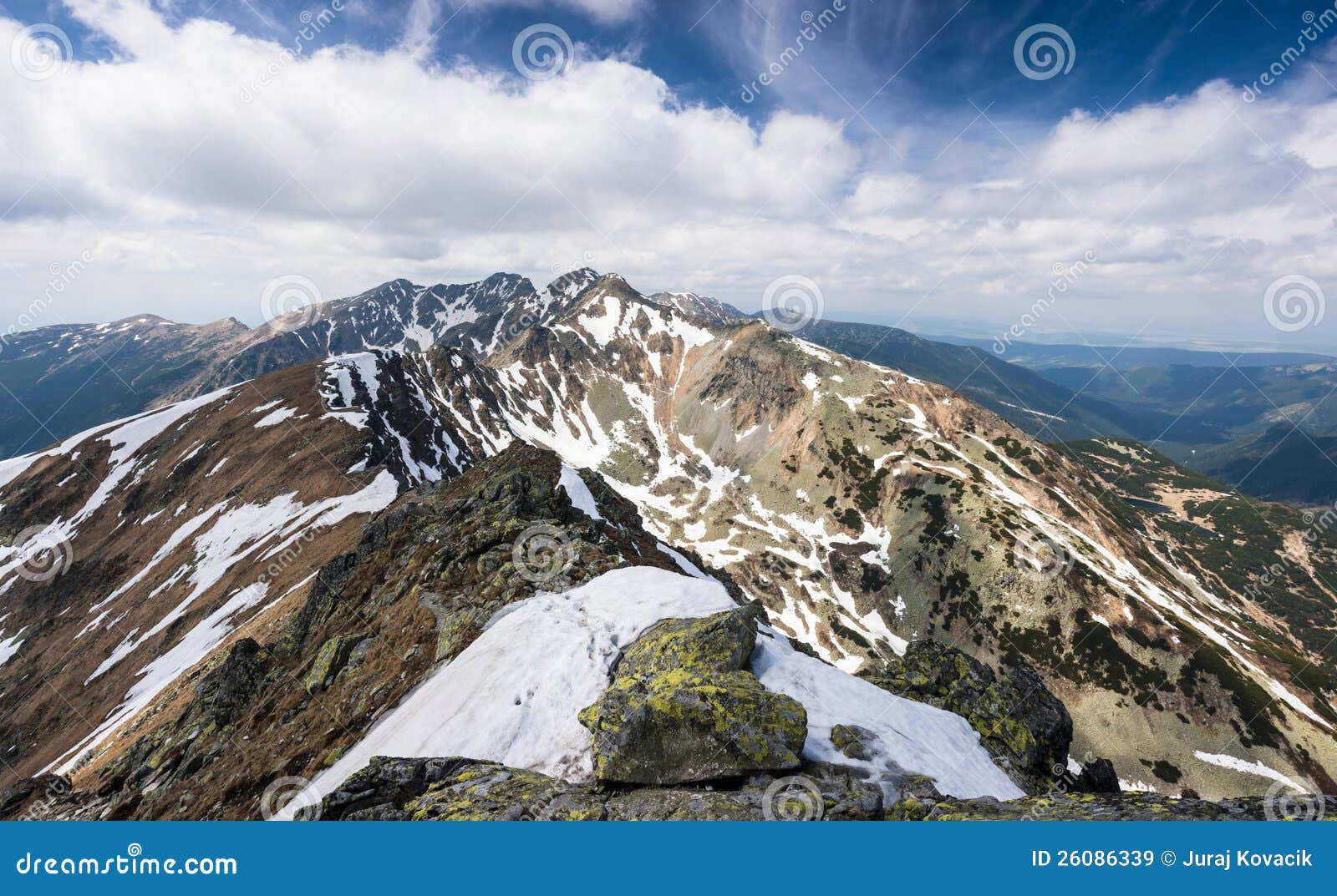 Spring mountains panorama stock image. Image of scenery - 26086339