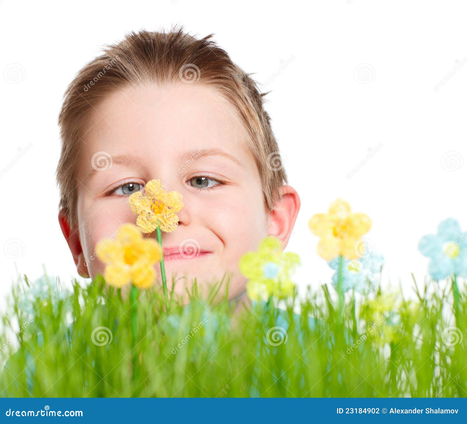 Spring Portrait of Cute Boy Stock Photo Image of people, small 23184902