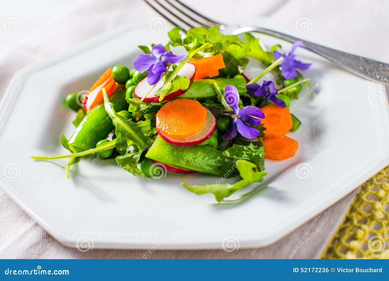 Spring Salad with Peas and Carrots Stock Photo Image of fresh, vegan