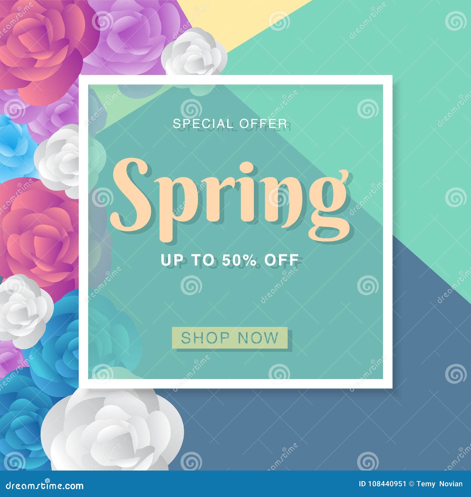 spring sale background with beautiful colorful flower.   template.banners.wallpaper.flyers, invitation, posters,