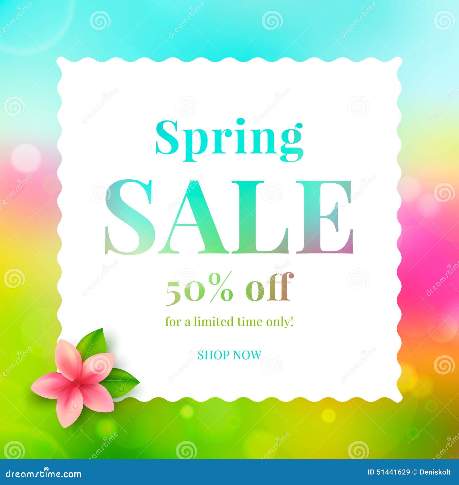 Spring sale stock vector. Illustration of offer, concept - 51441629