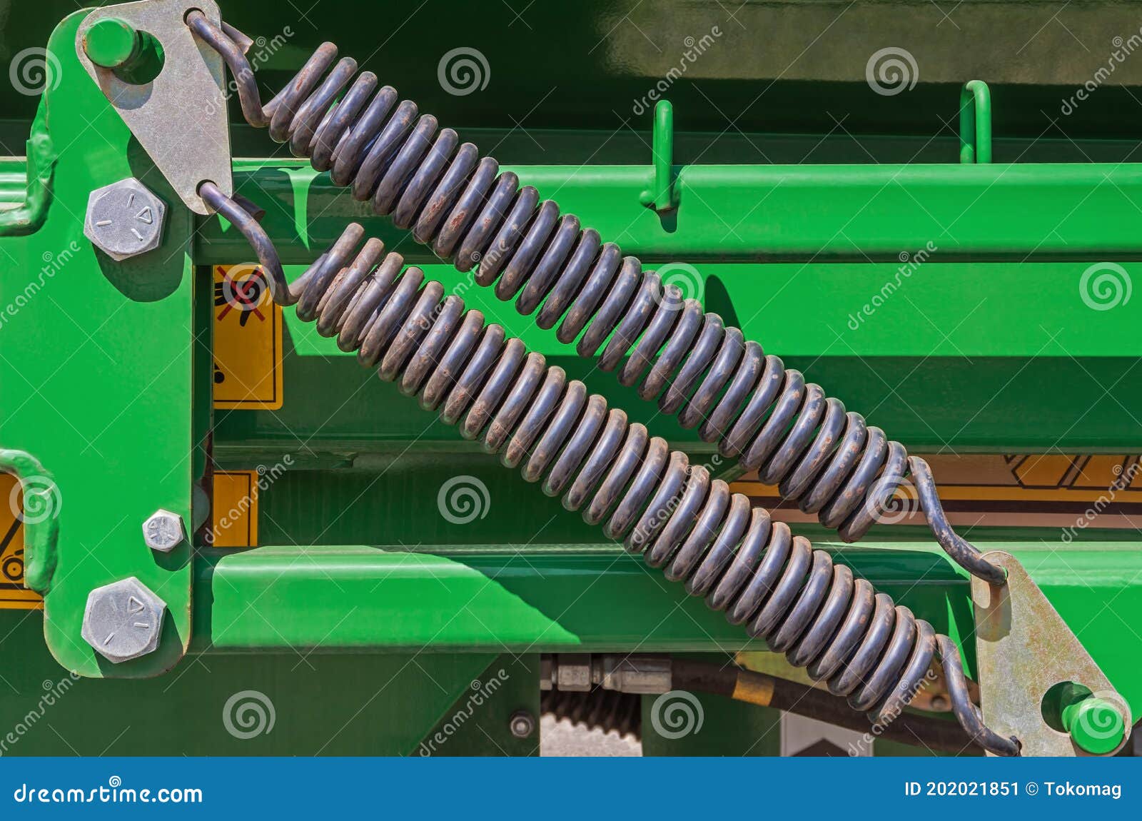 Spring shock absorber stock image. Image of coil, industry 202021851