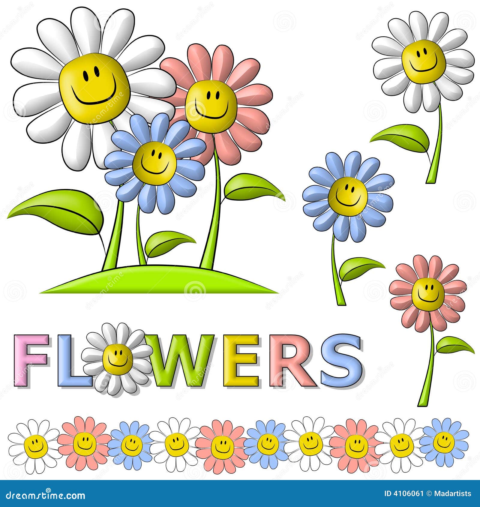 free smiling flower clipart - photo #46