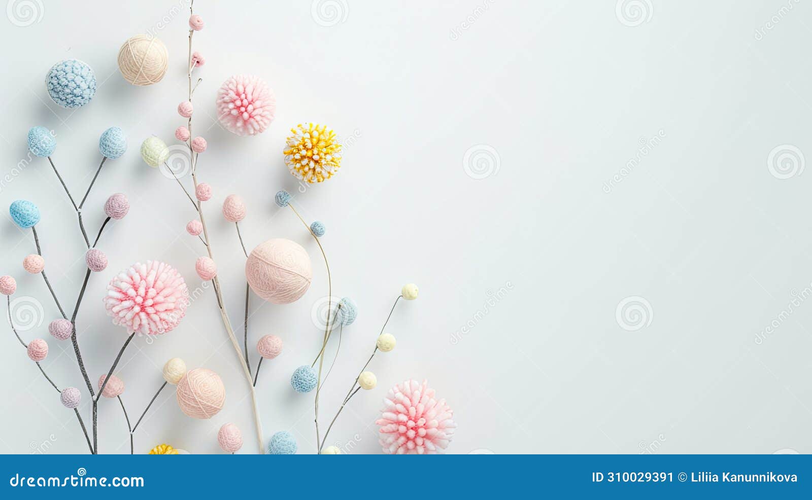 springtime joy and easter celebrations with lifelike felt embellishments, showcasing delicate pastel colors against a